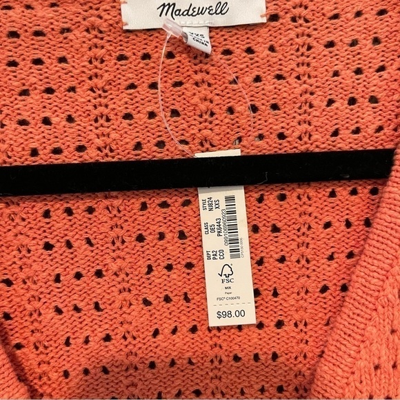 Nwt coral madewell cardigan - Picture 2 of 4